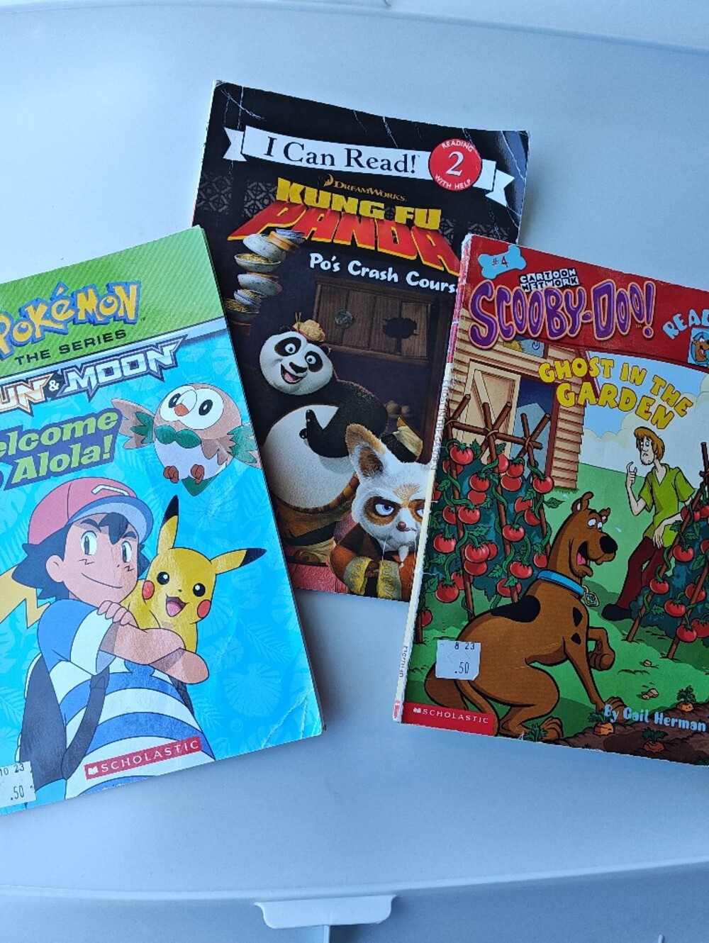 Level 2 Readers Pokemon Scooby Doo & Kung Fu Panda Books